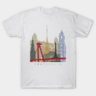 Bratislava skyline poster T-Shirt